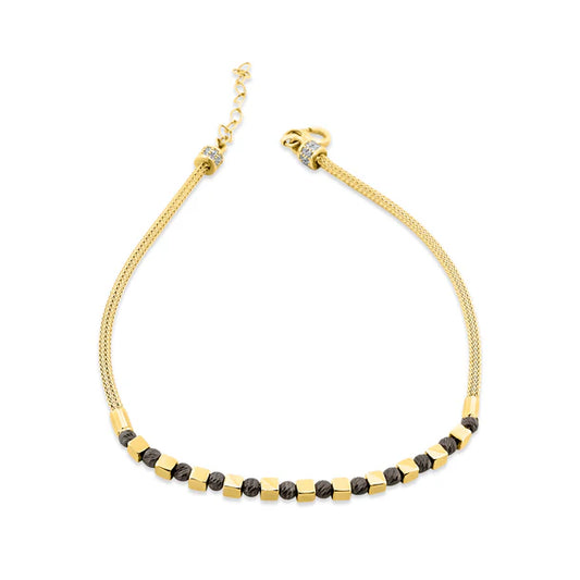 14K KÜP TAŞLI DORİKA BİLEKLİK