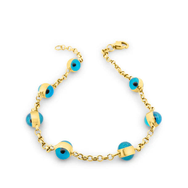 14K KUŞ GÖZÜ BİLEKLİK