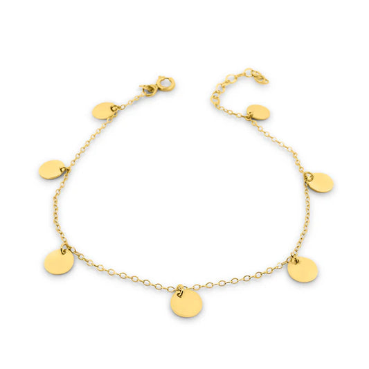 14K YUVARLAK SALLANTILI BİLEKLİK