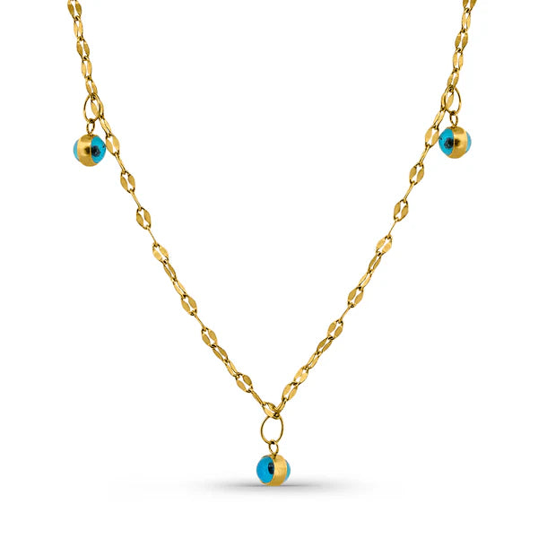 14K NAZAR BONCUKLU KOLYE