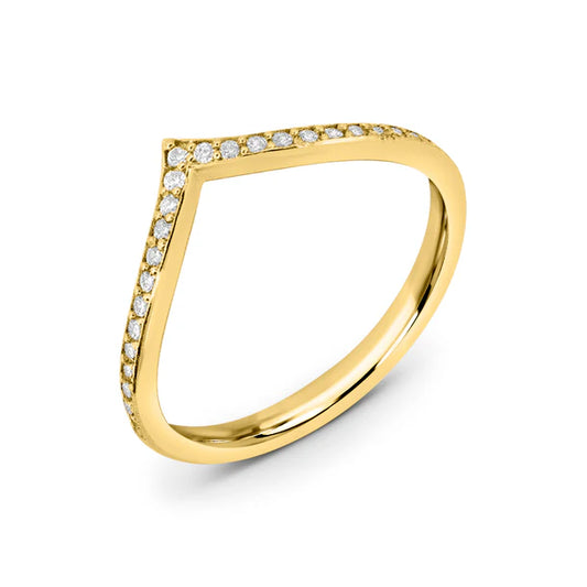 14K TAŞLI OKÇU YÜZÜĞÜ