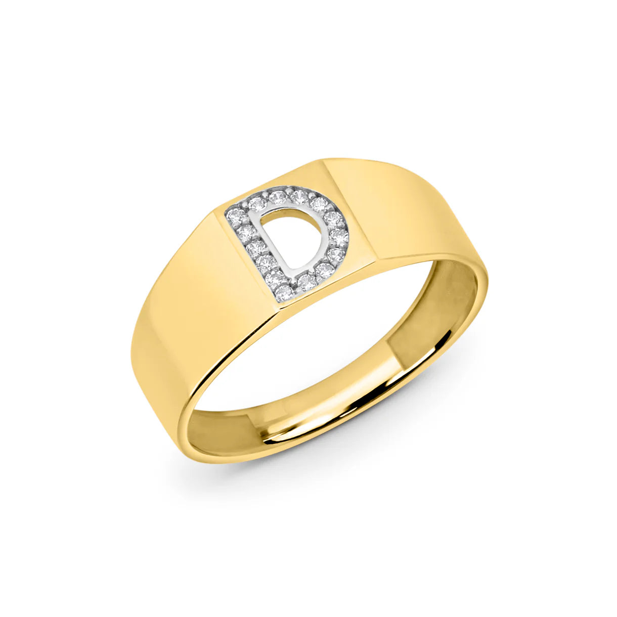 14K KİŞİYE ÖZEL HARFLİ YÜZÜK