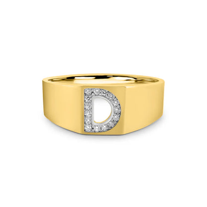 14K KİŞİYE ÖZEL HARFLİ YÜZÜK